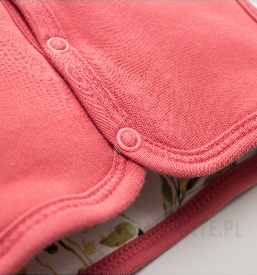 Dwustronna kurtka CRANBERRY z bawełny organicznej dla dziewczynki