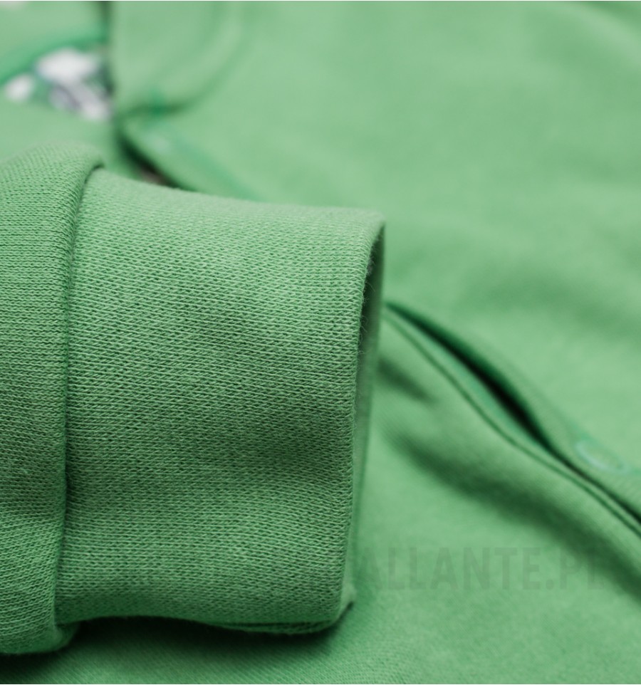 Zielona bluza DINOSAURS z bawełny organicznej dla chłopca
