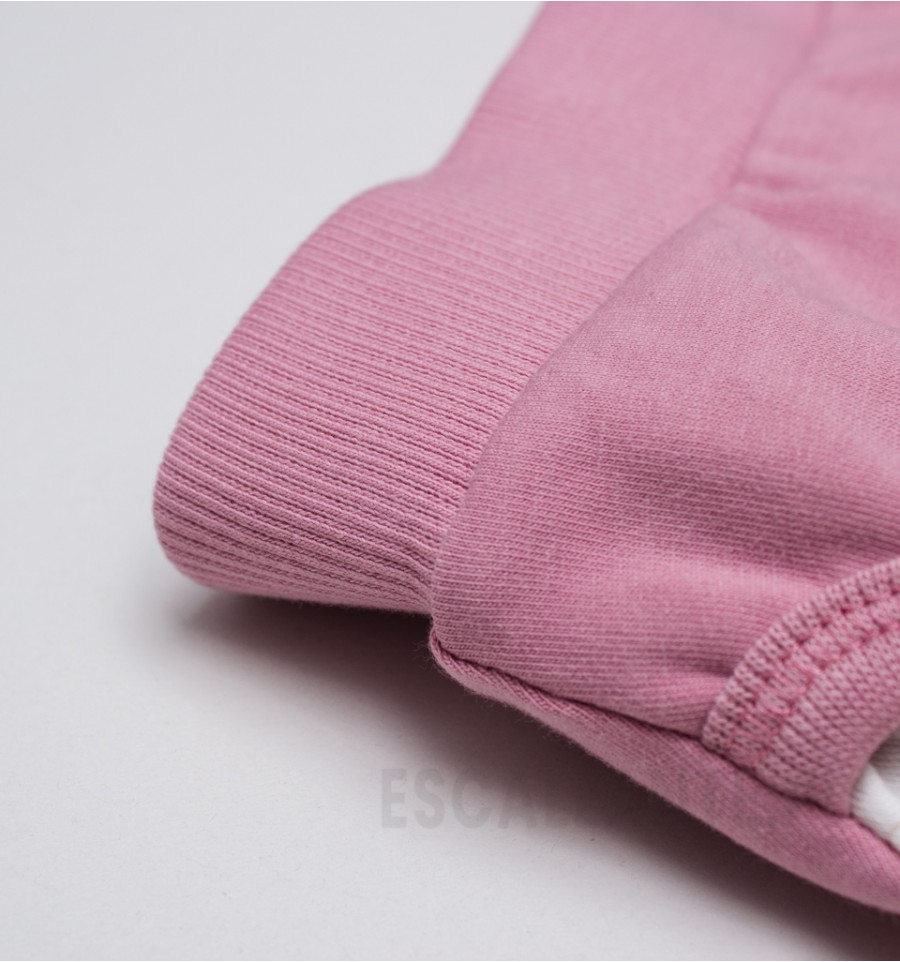 Spodnie niemowlęce HALLO LOVE z bawełny organicznej dla dziewczynki