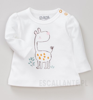 Bluzka niemowlęca MAXI SMILE z bawełny organicznej dla dziewczynki