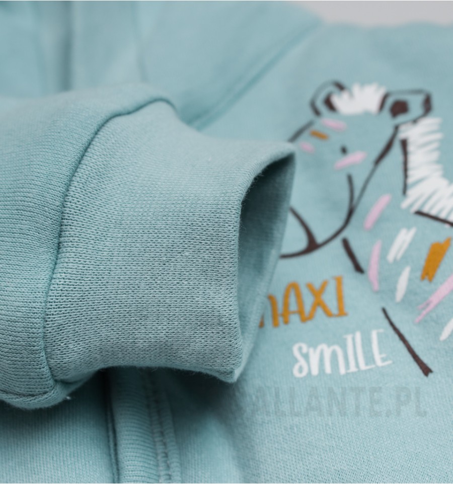 Kurtka niemowlęca MAXI SMILE z bawełny organicznej dla dziewczynki