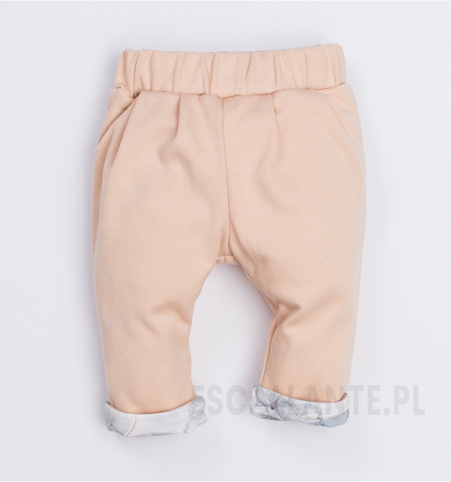 Spodnie niemowlęce MOTYLKI z bawełny organicznej dla dziewczynki