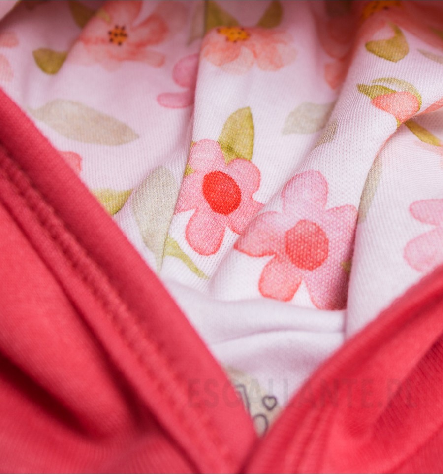 Bluza niemowlęca MAGICZNY OGRÓD z bawełny organicznej dla dziewczynki