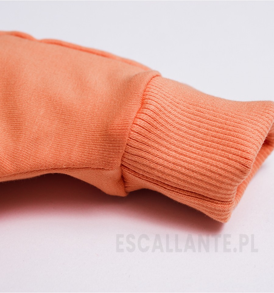Pomarańczowe spodnie dresowe LION z bawełny organicznej dla chłopca
