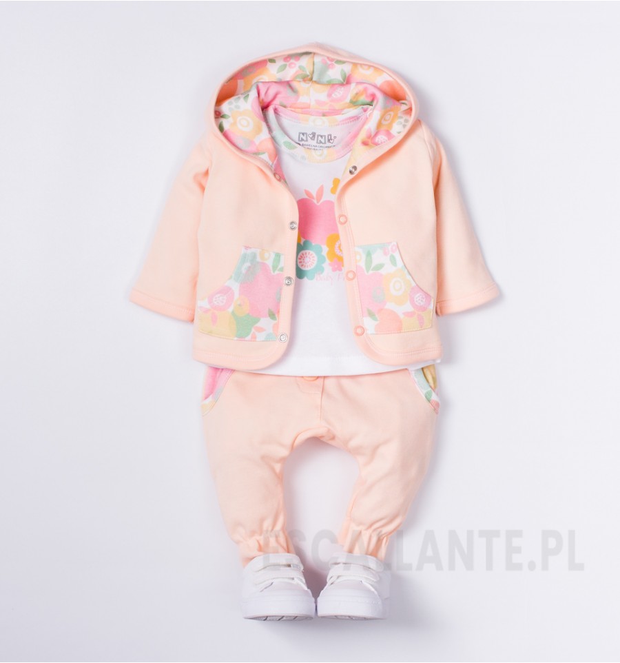 Bluza niemowlęca BABY FRUIT z bawełny organicznej dla dziewczynki