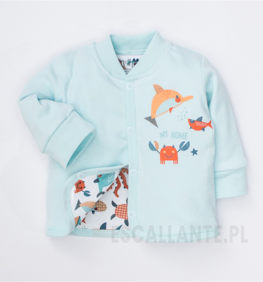 Bluza niemowlęca OCEAN z bawełny organicznej dla chłopca