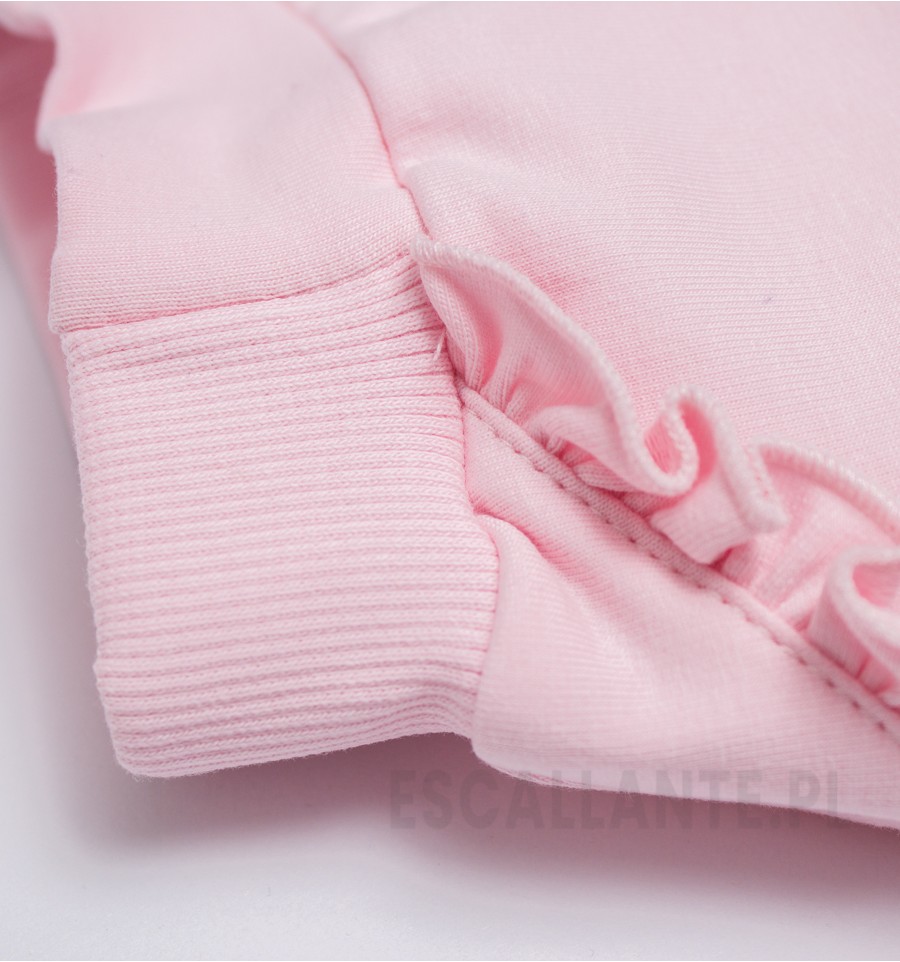 Różowe spodnie dresowe MAGIC FOREST z bawełny organicznej dla dziewczynki