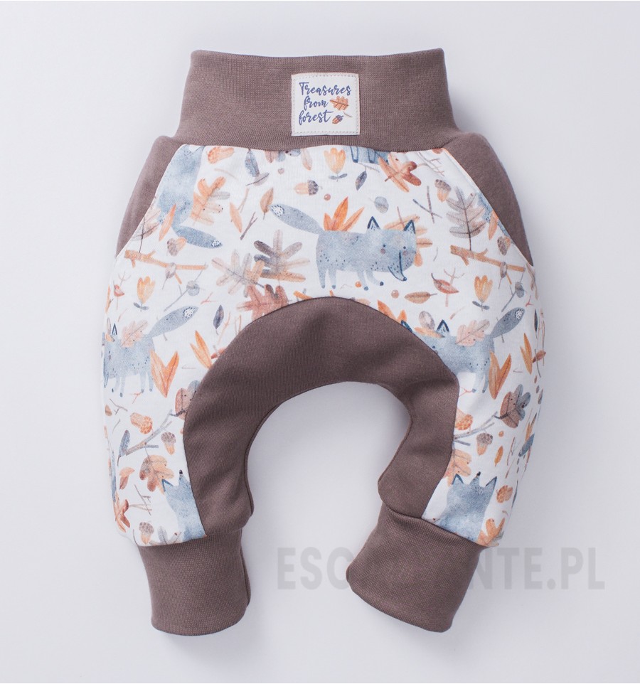 Spodnie niemowlęce FOXY STYLE z bawełny organicznej dla chłopca