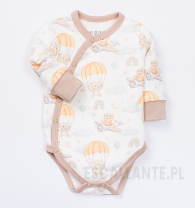 Body kopertowe BABY BEAR z bawełny organicznej dla chłopca