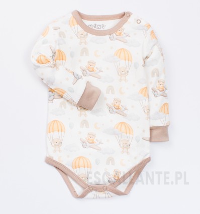 Body niemowlęce BABY BEAR z bawełny organicznej dla chłopca