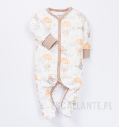Pajac niemowlęcy BABY BEAR z bawełny organicznej dla chłopca