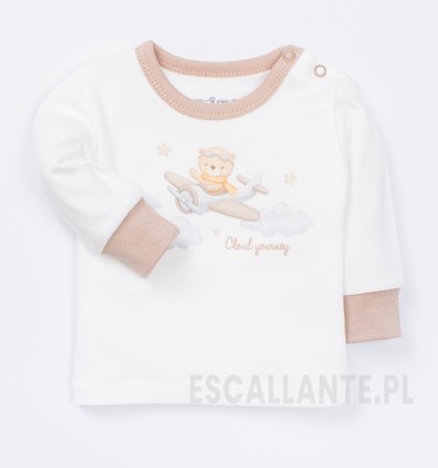 Bluzka niemowlęca BABY BEAR z bawełny organicznej dla chłopca