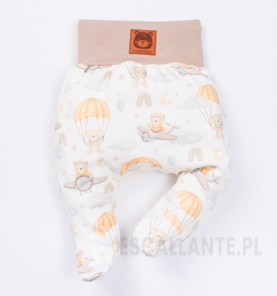 Półśpiochy niemowlęce BABY BEAR z bawełny organicznej dla chłopca