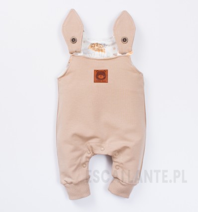 Spodnie ogrodniczki BABY BEAR z bawełny organicznej dla chłopca