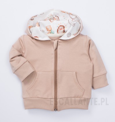 Bluza dresowa ANIMAL SHOW z bawełny organicznej dla dziewczynki