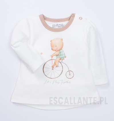 Bluzka niemowlęca ANIMAL SHOW z bawełny organicznej dla dziewczynki