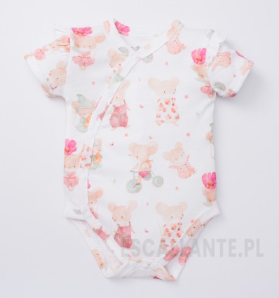 Body kopertowe MINI MOUSE z bawełny organicznej dla dziewczynki