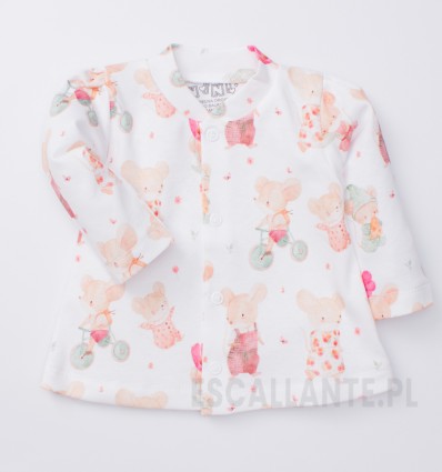 Kaftanik niemowlęcy MINI MOUSE z bawełny organicznej dla dziewczynki