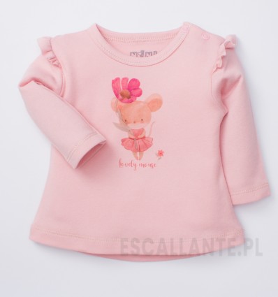 Bluzka niemowlęca MINI MOUSE z bawełny organicznej dla dziewczynki