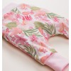 Kwiatowe spodnie niemowlęce PARADISE z bawełny organicznej