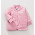 Bluza niemowlęca NINI różowa Rybki z bawełny organicznej