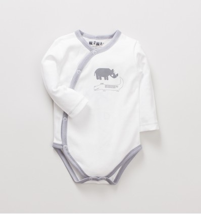 Body niemowlęce z bawełny organicznej dla chłopca