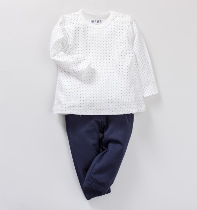 Piżama niemowlęca z bawełny organicznej dla dziewczynki