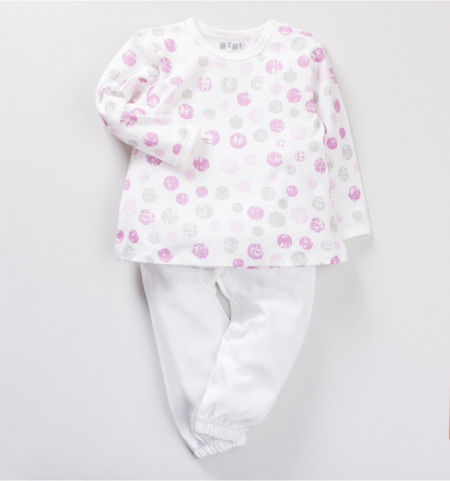 Piżama niemowlęca z bawełny organicznej