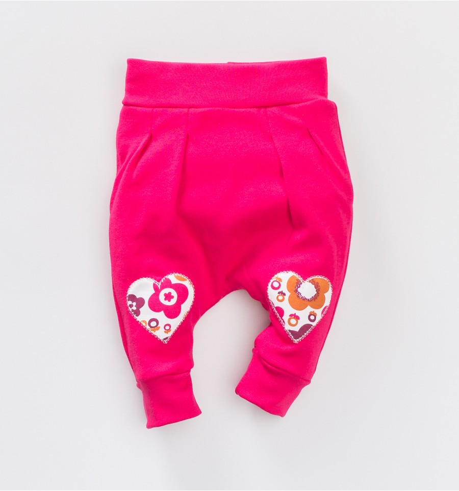Spodnie niemowlęce FOLK NINI z bawełny organicznej dla dziewczynki