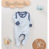 Kaftanik niemowlęcy DINO z bawełny organicznej dla chłopca