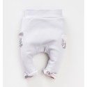 Szare spodnie niemowlęce MORO GIRL z bawełny organicznej dla dziewczynki