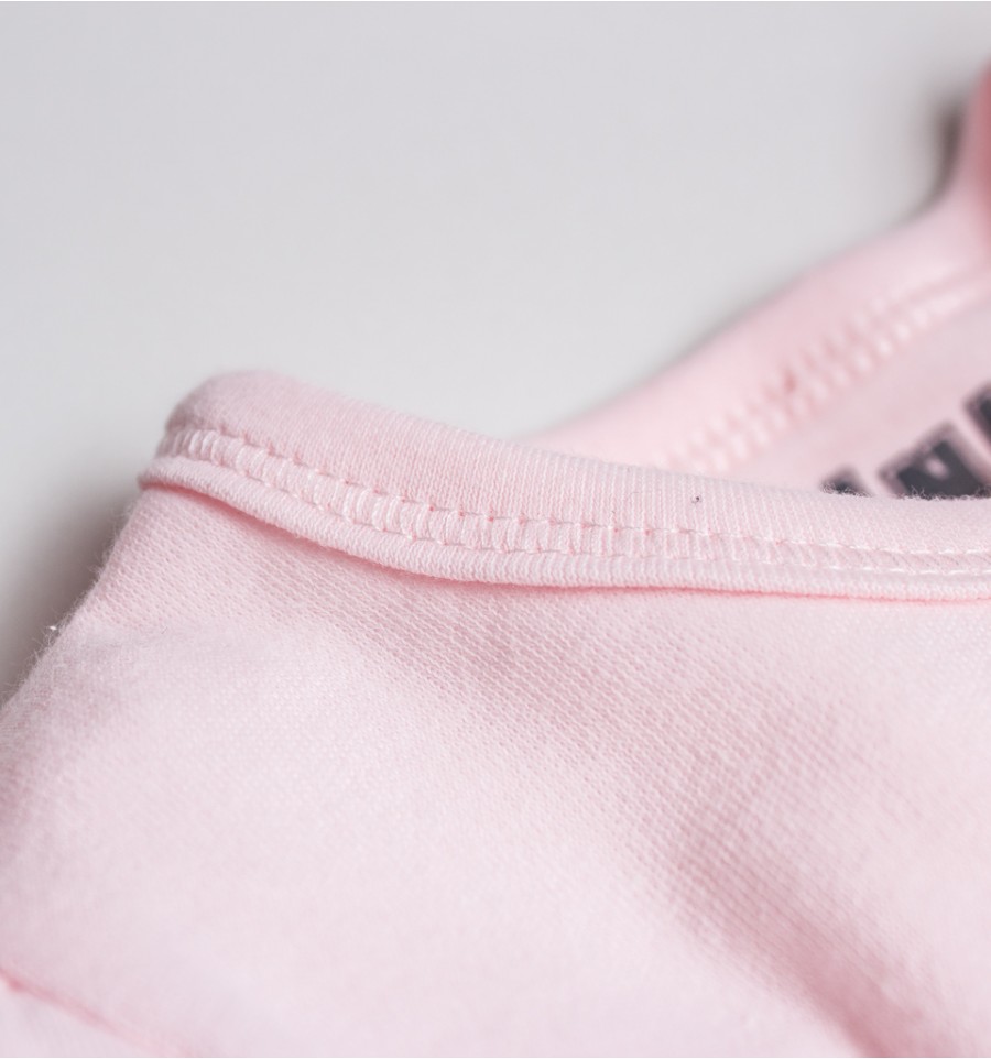 Różowe body niemowlęce BEST FRENDS z bawełny organicznej dla dziewczynki