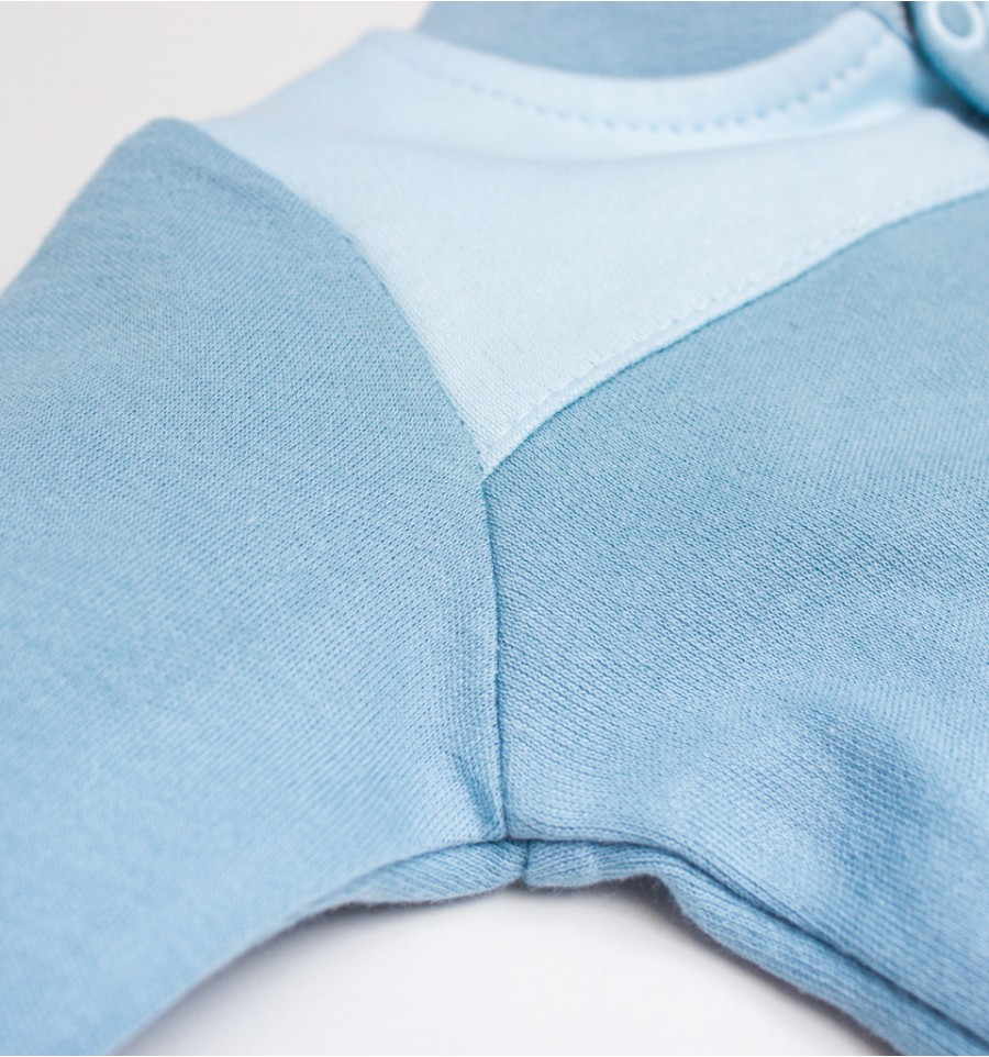 Bluza niemowlęca WESOŁE CYFERKI z bawełny organicznej dla chłopca