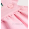 Łososiowa sukienka niemowlęca RÓŻOWA PANTERA z bawełny organicznej