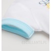 Biały t-shirt niemowlęcy ROBOCIK z bawełny organicznej dla chłopca