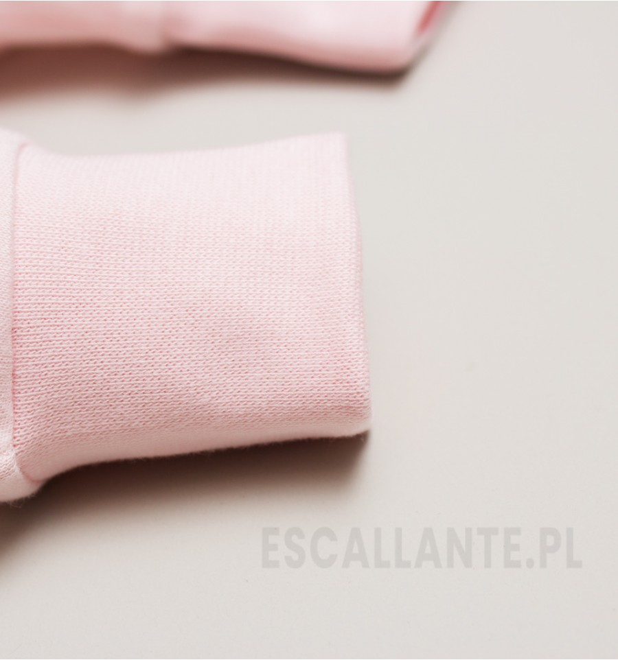 Różowe spodnie niemowlęce MINT & PINK z bawełny organicznej dla dziewczynki