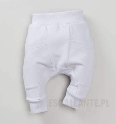 Szare spodnie niemowlęce SAFARI TRIP z bawełny organicznej dla chłopca