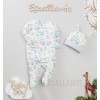 Czapka niemowlęca SAFARI TRIP z bawełny organicznej dla chłopca