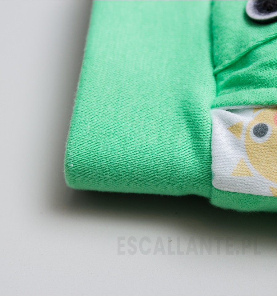 Zielone spodnie niemowlęce SAFARI TRIP z bawełny organicznej dla chłopca