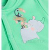 Zielona bluza niemowlęca SAFARI TRIP z bawełny organicznej dla chłopca
